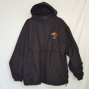 ultra club ESPN zone anaheim black jacket mens L